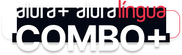 o combo mais é a junção do alura+ e do alura lingua
